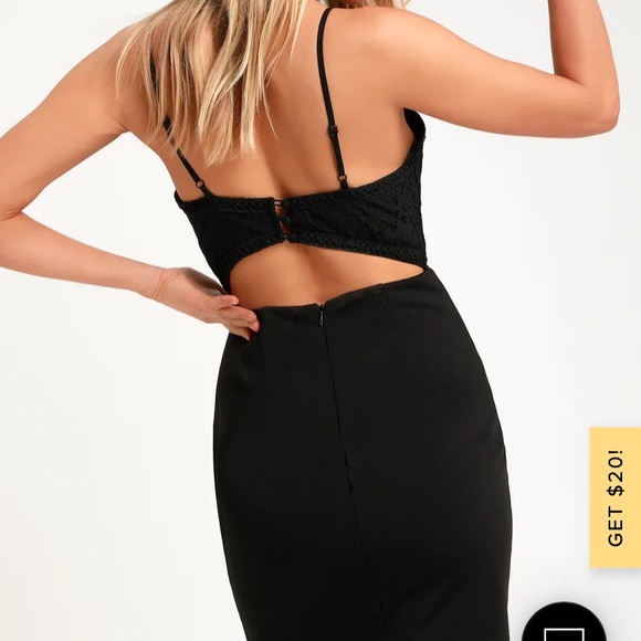 Lulu’s sexy little black body on dress - Picture 3 of 4